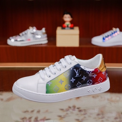 Louis Vuitton 2019 Mens Leather Sneakers - 루이비통 2019 남성용 레더 스니커즈 LOUS0390,Size(240 - 270).화이트