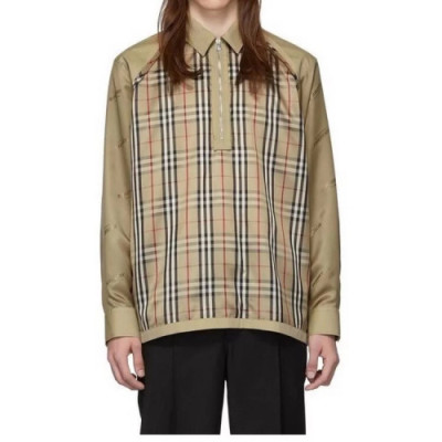 Burberry 2019 Mens Vintage Logo shirt - 버버리 2019 남성 빈티지 로고 셔츠 Bur01283x.Size(s - l).카키