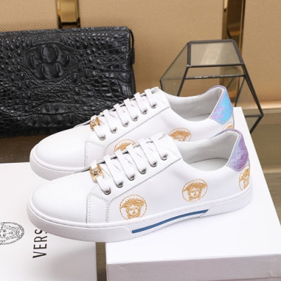 Versace 2019 Mens Leather Sneakers - 베르사체 2019 남성용 레더 스니커즈 VERS0180,Size (240 - 270).화이트