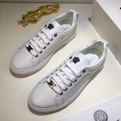 Versace 2019 Mens Leather Sneakers - 베르사체 2019 남성용 레더 스니커즈 VERS0181,Size (240 - 270).화이트