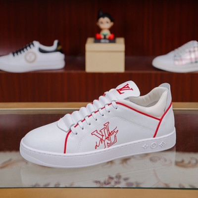 Louis Vuitton 2019 Mens Leather Sneakers - 루이비통 2019 남성용 레더 스니커즈 LOUS0405,Size(240 - 270).화이트