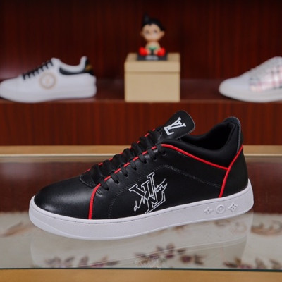 Louis Vuitton 2019 Mens Leather Sneakers - 루이비통 2019 남성용 레더 스니커즈 LOUS0406,Size(240 - 270).블랙