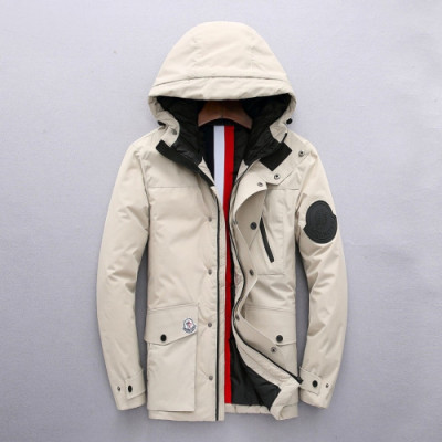 Moncler 2019 Mens Patch Logo Modern Down Jacket - 몽클레어 2019 남성 패치 로고 모던 다운 솜옷 자켓 Moc0877x.Size(m - 3xl).아이보리