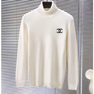Chanel 2019 Mans 'cc' Logo Turtle-neck Wool Sweater - 샤넬 2019 여성 'cc' 로고 터틀넥 울 스웨터 Cnl0457x.Size(m - 3xl).아이보리