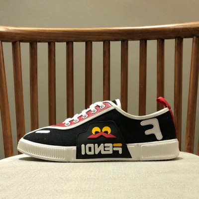 Fendi 2019 Mens Canvas Sneakers - 펜디 2019 남성용 캔버스 스니커즈 FENS0215,Size(240 - 270).블랙