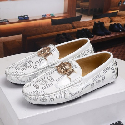 Versace  2019 Mens Leather Loafer - 베르사체 2019 남성용 레더 로퍼 VERS0213,Size(240 - 270).화이트