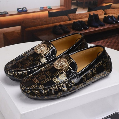 Versace  2019 Mens Leather Loafer - 베르사체 2019 남성용 레더 로퍼 VERS0214,Size(240 - 270).블랙