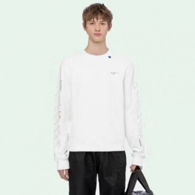 Off-white 2019 Mens Logo Cotton Man-to-man - 오프화이트 2019 남성 로고 오버사이즈 코튼 맨투맨 Off0180x.Size(xs - l).화이트