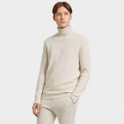 Zegna 2019 Mens Basic Turtleneck Sweater - 제냐 2019 남성 베이직  터틀넥 스웨터 Zeg0115x.Size(m - 3xl).아이보리