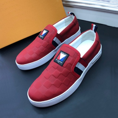 Louis vuitton 2019 Mens Leather Slip On - 루이비통 2019 남성용 레더 슬립온 LOUS0410,Size(240 - 270).레드