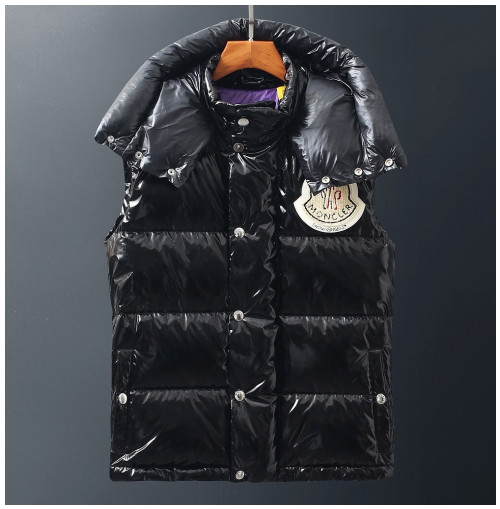 Moncler 2019 Mens Patch Logo Modern Down Padding Vest - 몽클레어 2019 남성 패치 로고 모던 다운 패딩조끼 Moc0882x.Size(s - 2xl).블랙