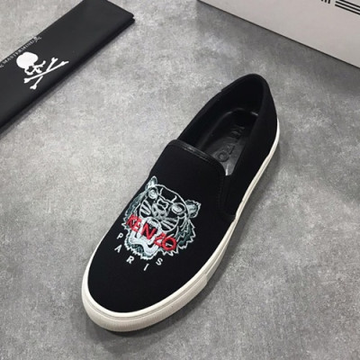 Kenzo 2019 Mens Slip On - 겐조 2019 남성용 슬립온,KENS0026,Size(240-270),블랙