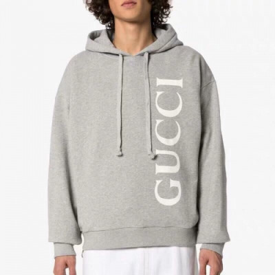 Gucci 2019 Mens Logo Casual Cotton Hooded - 구찌 2019 남성 로고 캐쥬얼 코튼 후드티 Guc01519x.Size(xs - xl).그레이