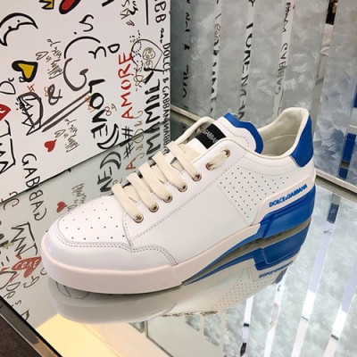 Dolce&Gabbana 2019 Mens Leather Sneakers  - 돌체앤가바나 2019  남성용 레더 스니커즈 DGS0136,Size(240 - 270),화이트