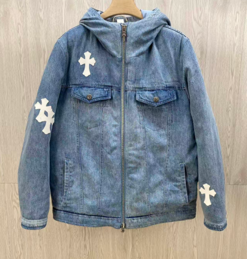 크롬하츠 남성 데님 패딩자켓  - Chrome Hearts Mens Down Padding - chc0050x