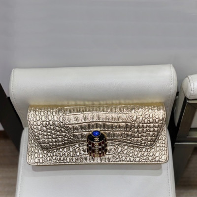 Chanel 2019 Ladies Leather Clutch Bag,30CM - 샤넬 2019 여성용 레더 클러치백,CHAB1245,30CM,연옐로우골드