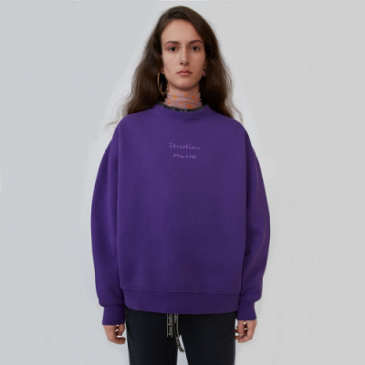 Acne 2019 Mm/Wm Logo Cotton Oversize HoodT - 아크네 2019 남자 로고 코튼 오버사이즈 후드티 Acn0027x.Size(2xs - s).퍼플