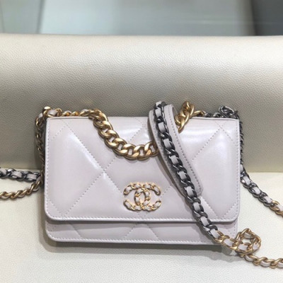 Chanel 2019 WOC Chain Cross Bag,19CM - 샤넬 2019 WOC 체인 크로스백,CHAB1271,19CM,화이트