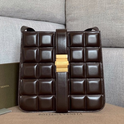 Bottega Veneta 2019 Marie Leather Shoulder Bag,30cm - 보테가 베네타 2019 마리 레더 여성용 숄더백 578344A,BVB0427,30cm,다크브라운