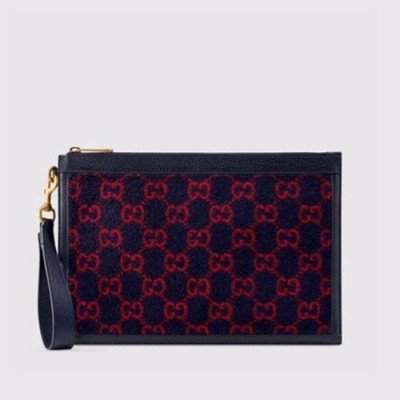 Gucci 2019 Wool Clutch Bag,30CM - 구찌 2019 남여공용 울 클러치백  597627,GUB0833 ,30cm,네이비