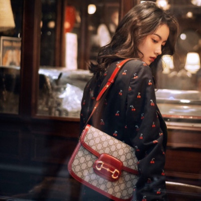 Gucci 2019 Horsebit Shoulder Bag,25CM - 구찌 2019 홀스빗 여성용 숄더백 602204,GUB0837,25cm,레드