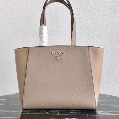 Prada 2019  Saffiano Tote Shoulder Bag,29cm - 프라다 2019 여성용 사피아노 토트 숄더백 ,1BG288-2,29cm,베이지