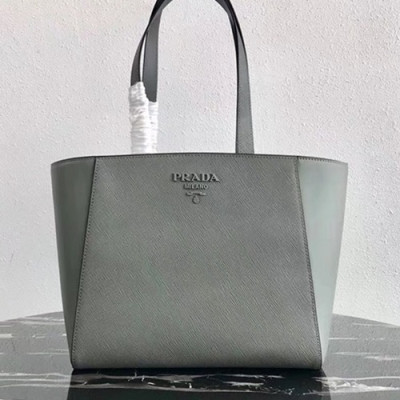 Prada 2019  Saffiano Tote Shoulder Bag,29cm - 프라다 2019 여성용 사피아노 토트 숄더백 ,1BG288-4,29cm,그레이