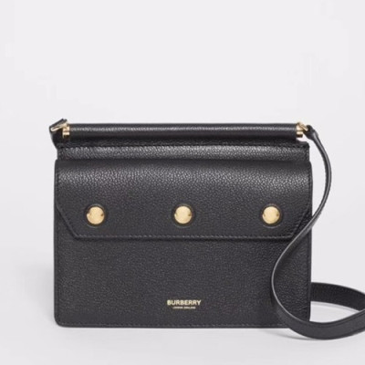 Burberry 2019 Leather Shoulder Bag, 19cm - 버버리 2019 여성용 레더 숄더백 ,BURB0407,19cm,블랙