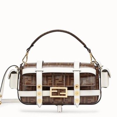 Fendi 2019 Baguette Tote Shoulder Bag, 26cm - 펜디 2019 바게트 토트 숄더백,FENB0489,26cm,브라운