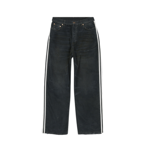 발렌시아가 x 아이다스 남성 블랙 청바지 - Balenciaga Mens Black Jeans - ba300x