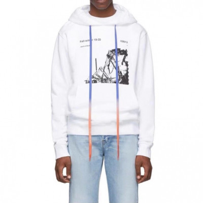 Off-white 2019 Mm/Wm Logo Cotton Oversize HoodT - 오프화이트 2019 남자 로고 코튼 오버사이즈 후드티 Off0198x.Size(xs - l).화이트