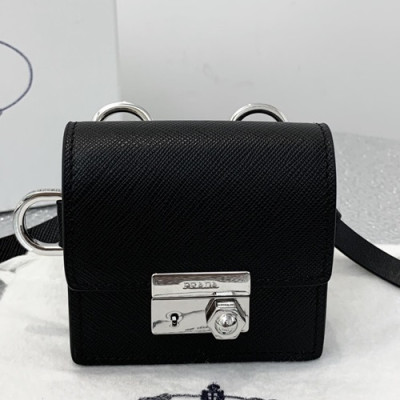 Prada 2019 Leather Shoulder Bag,8cm - 프라다 2019 여성용 레더 숄더백 ,PRAB0084,8cm,블랙