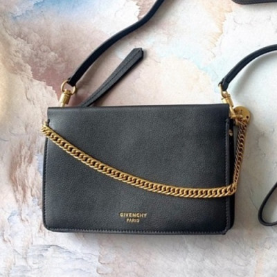 Givenchy 2019 Cross 3 Leather Shoulder Bag,22CM - 지방시 2019 크로스 3 레더 숄더백,GVB0306,22CM,블랙