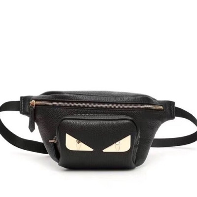 Fendi 2019 Leather Belt Bag , 36cm - 펜디 2019 레더 남여공용 벨트백 ,FENB0491,36cm,블랙