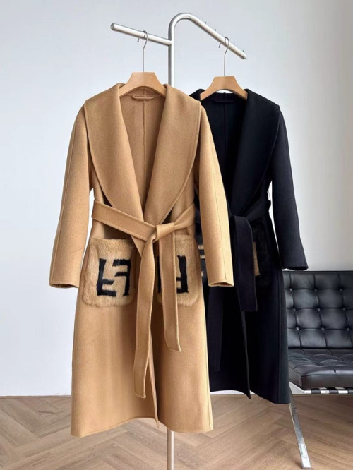 Fendi Womens Logo Coat - 펜디 여성 코트 - fen373x