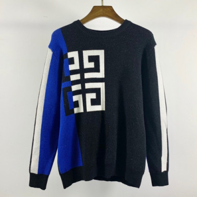 Givenchy 2019 Mens Logo Casual Sweater - 지방시 2019 남성 로고 캐쥬얼 스웨터 Giv0239x.Size(m - 2xl).블루