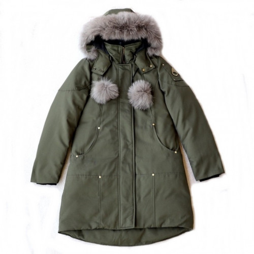 [매장판] Moose Knuckle 2019 Womens  Logo Goose Down Padding - 무스너클 2019 여성 로고 구스다운 패딩 Moo0060x.Size(xs - xl).그린