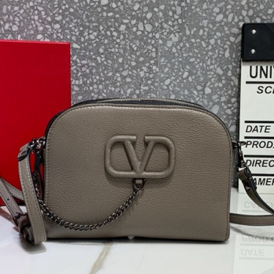 Valentino 2019 Leather Shoudler Bag,20.5CM - 발렌티노 2019 레더 숄더백,1976-VTB0875,20.5CM,그레이