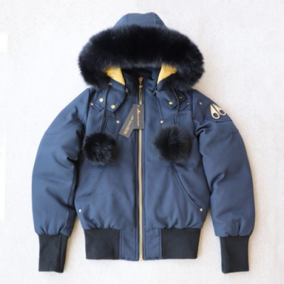 [매장판] Moose Knuckle 2019 Womens Logo Down Short Jacket - 무스너클 2019 여성 로고 다운 숏자켓 Moo0069x.Size(xs - xl).블루