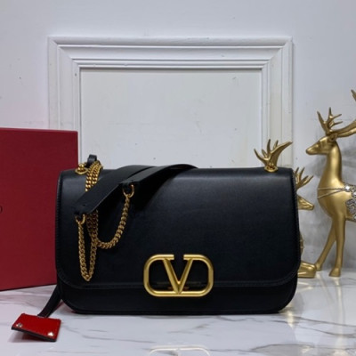 Valentino 2019 Leather Shoudler Bag,27CM - 발렌티노 2019 레더 숄더백,0016-VTB0879,27CM,블랙