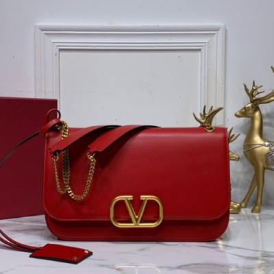 Valentino 2019 Leather Shoudler Bag,27CM - 발렌티노 2019 레더 숄더백,0016-VTB0882,27CM,레드