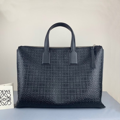 Loewe 2019 Leather Mens Business,38CM - 로에베 2019 남성용 레더 서류가방 ,LOEB0371, 38CM, 블랙