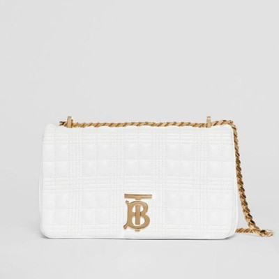 Burberry 2019 Leather TB Chain Shoulder Bag, 23cm - 버버리 2019 여성용 레더 TB 체인 숄더백 ,BURB0425,23cm,화이트