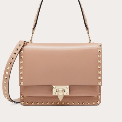 Valentino 2019 Leather Garavani Tote Shoudler Bag,24CM - 발렌티노 2019 레더 가라바니 토트 숄더백,8899-VTB0889,24CM,베이지핑크