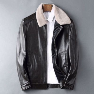 Burberry 2019 Mens Casual Down Leather Jacket - 버버리 2019 남성 캐쥬얼 다운 가죽 자켓 Bur01418x.Size(m - 3xl).블랙