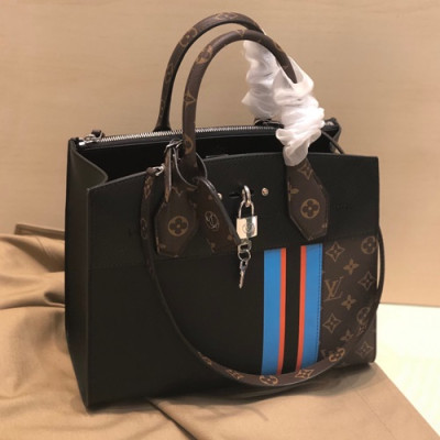 Louis Vuitton 2019 City Steamer Tote Shoulder Bag,26.5/31cm - 루이비통 2019 시티 스티머 토트 숄더백 M55433,LOUB1725,26.5/31cm,블랙+브라운