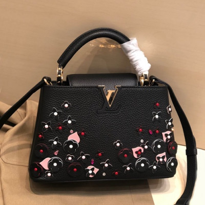 Louis Vuitton 2019 Capucines Tote Shoulder Bag,27/31cm - 루이비통 2019 카푸신 토트 숄더백  M48865,LOUB1733,27/31cm,블랙