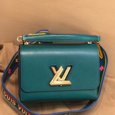 Louis Vuitton 2019 Leather Twist Tote Shouder Bag,23cm - 루이비통 2019 레더 트위스트 토트 숄더백 ,M50282,LOUB1740,23cm,그린