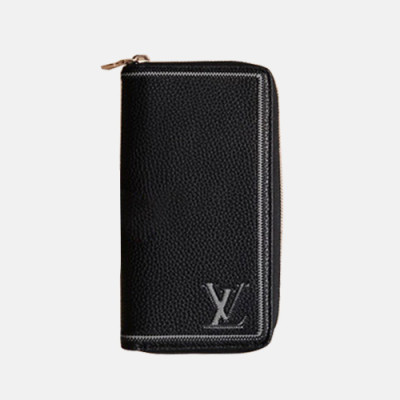 Louis Vuitton 2019 Leather Zip Round Wallet M68228 - 루이비통 2019 남여공용 레더 지퍼 라운드 장지갑,LOUW0295,Size(20cm),블랙