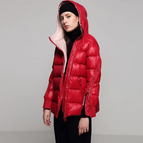 Moncler 2019 Womens Patch Logo Modern Goose Down Padding - 몽클레어 2019 여성 패치 로고 모던 구스다운 패딩 Moc01081x.Size(s - l).레드